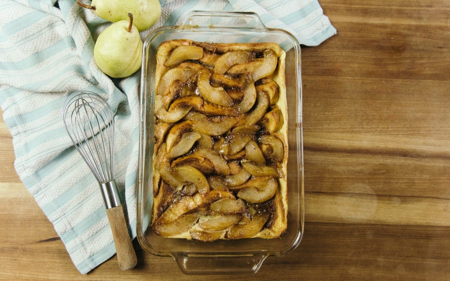 Pear Caramel-Baked French Toast