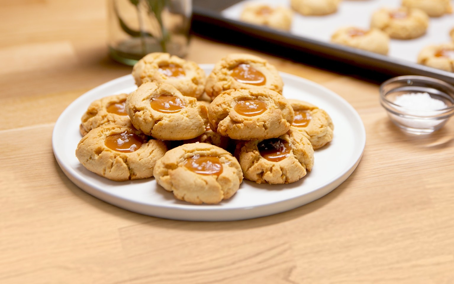 Caramel Thumbprint Cookies