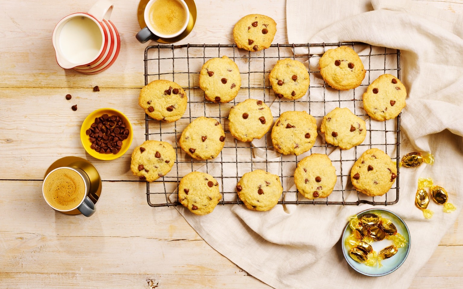 Salted Caramel Choc Chip Cookies